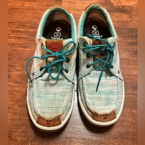 Twisted X Light Blue and Brown Casual Shoes